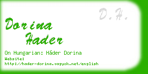 dorina hader business card