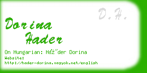 dorina hader business card